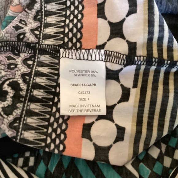 Gievergate Women’s Multicolored Sleeveless V-Neck Maxi Dress.  Size L - Picture 5 of 6